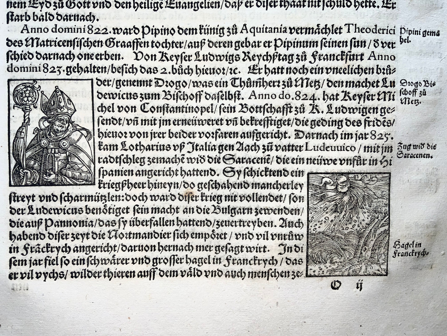 1548 Heinrich Vogtherr (the Elder) (1490-1556): Folio with woodcuts: Portents of Doom, Raining Corn, Earthquake