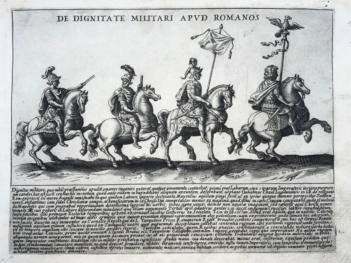 1624 Laurus (Lauro), Offices militaires de l'armée romaine, gravure