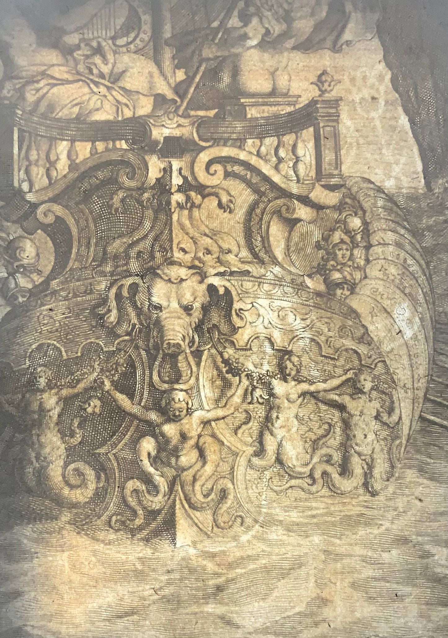 1630 Symplegades, Cornelis Bloemaert (1603-1692) d'après Pierre Brebiette, folio, art classique 