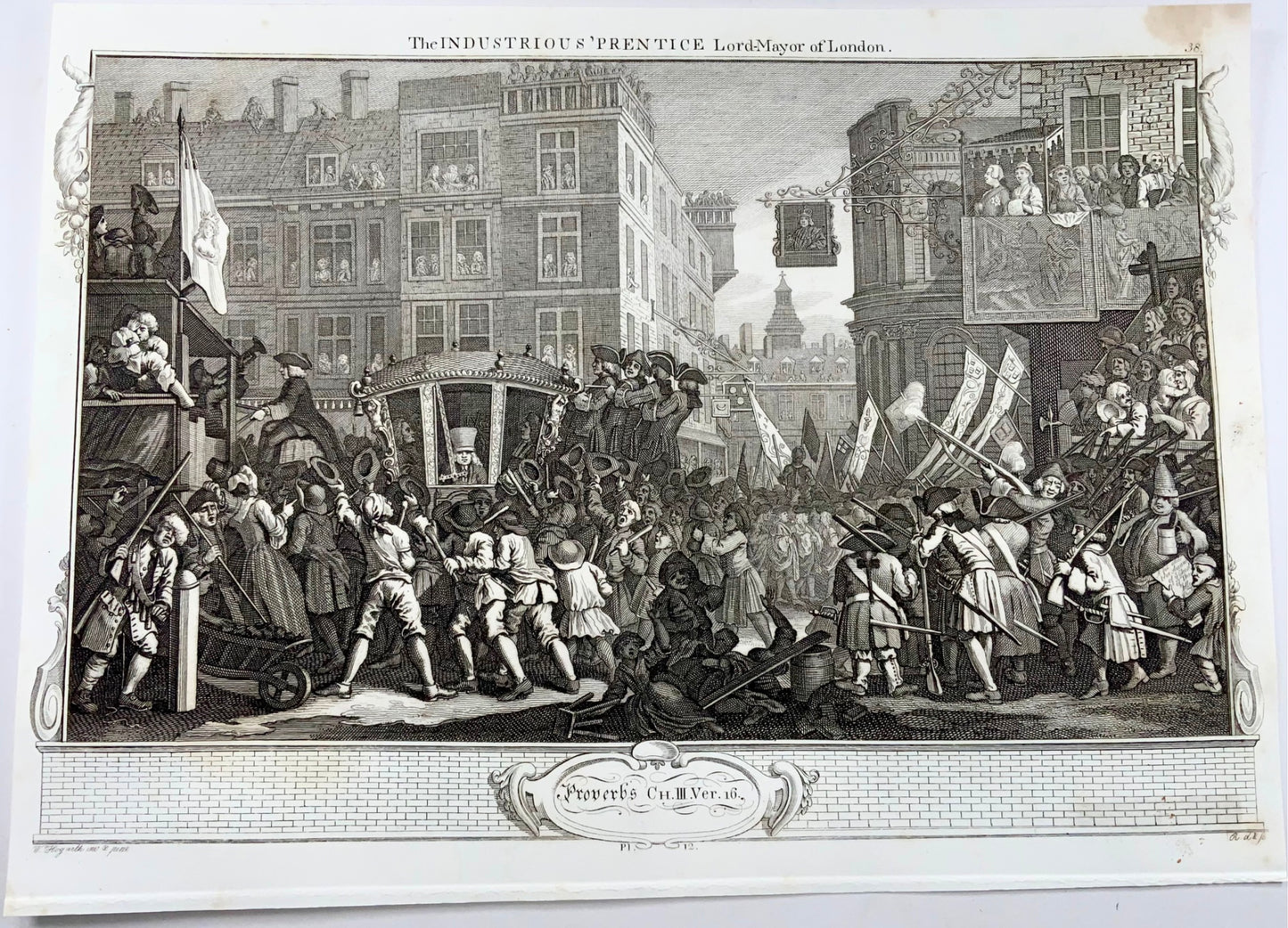 1790 c Hogarth del, Riepenhausen sc., L'apprendista operoso, sindaco
