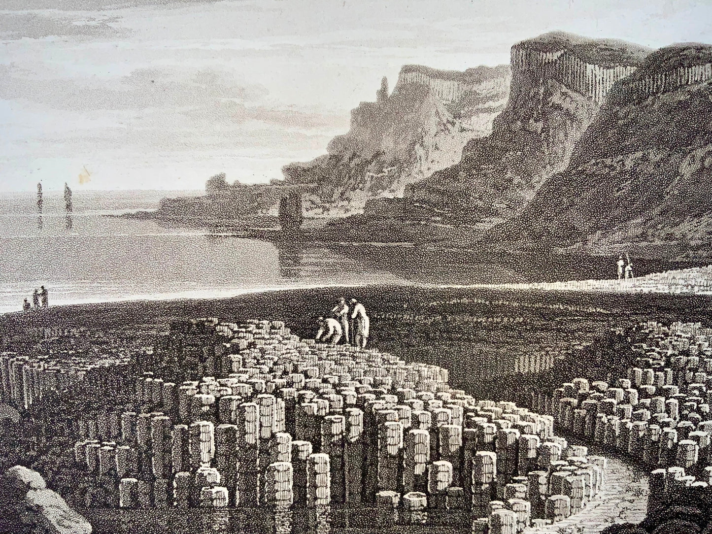 1807 Giants Causeway, William Daniell, aquatint, folio