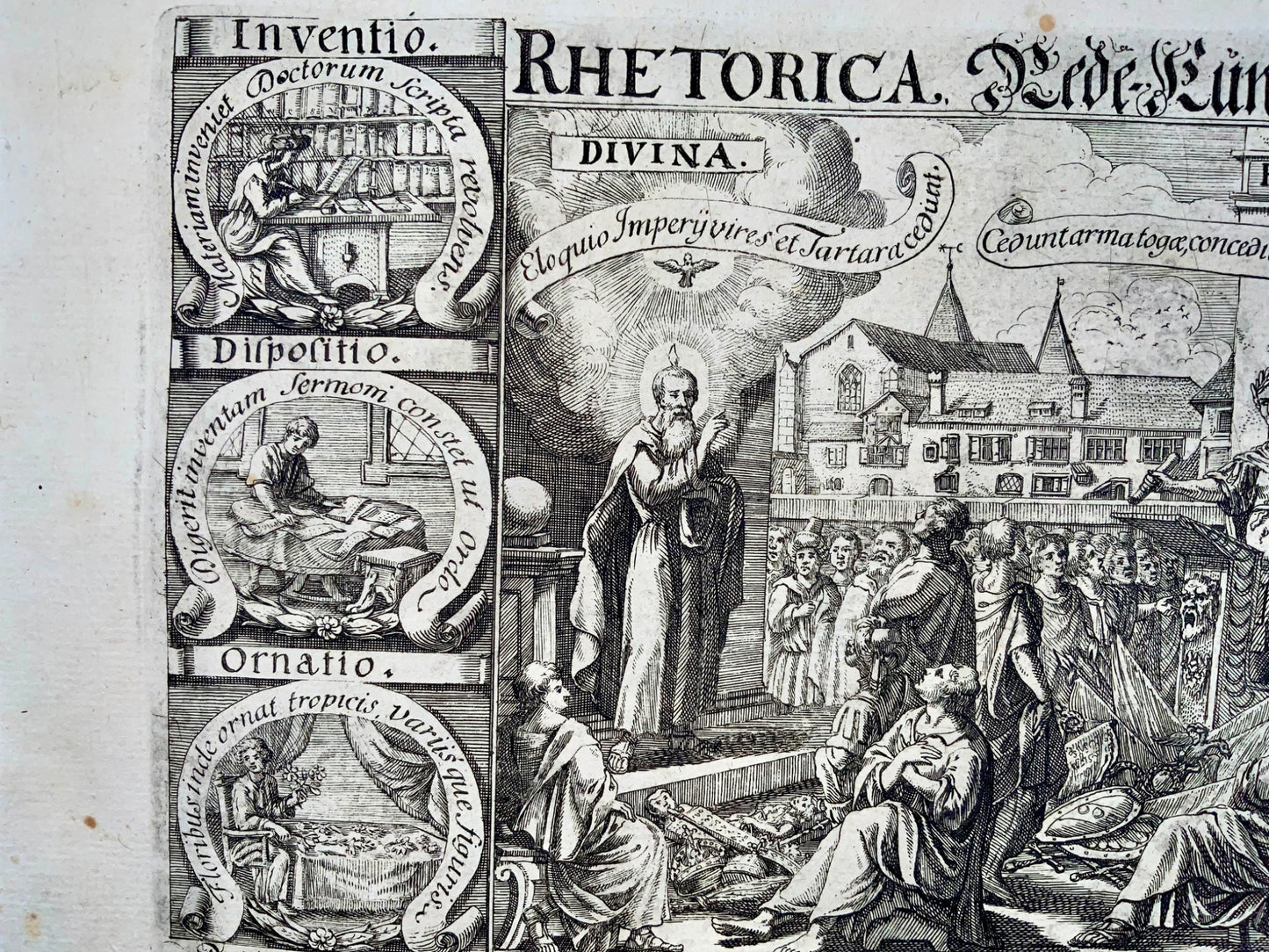 1695 Joh. Meyer, Broadside dedicated to Rhetorics ‘Rhetorica. Rede-Kunst’