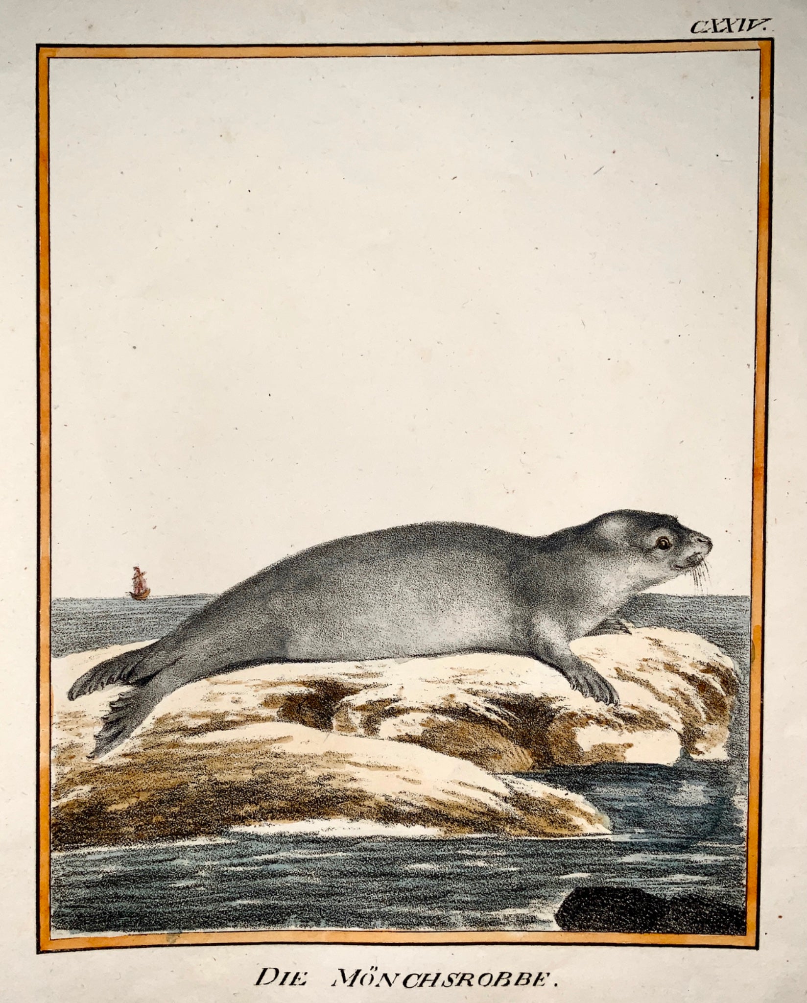 1816 Seal - INCUNABULA OF LITHOGRAPHY. Karl Schmidt, quarto hand coloured.