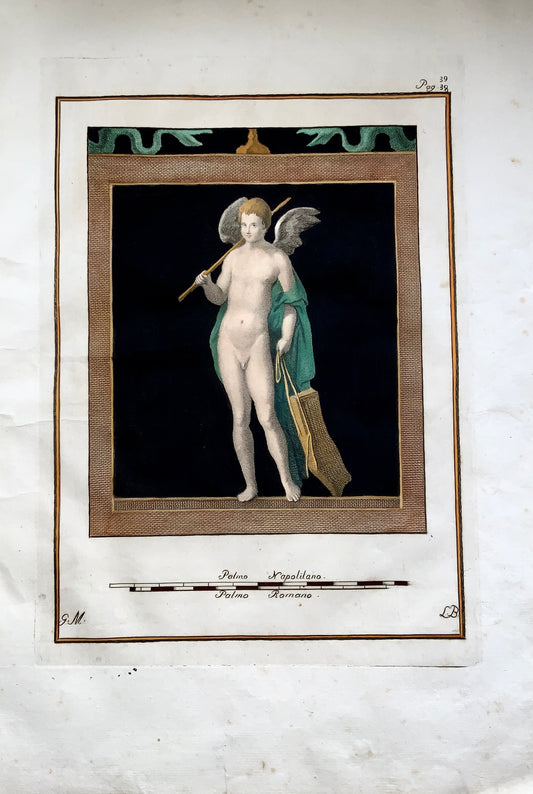1779 G. Morghen; O. A. Bayardi - Master Engraving - Apollo - Herculaneum 49cm - Classical Art
