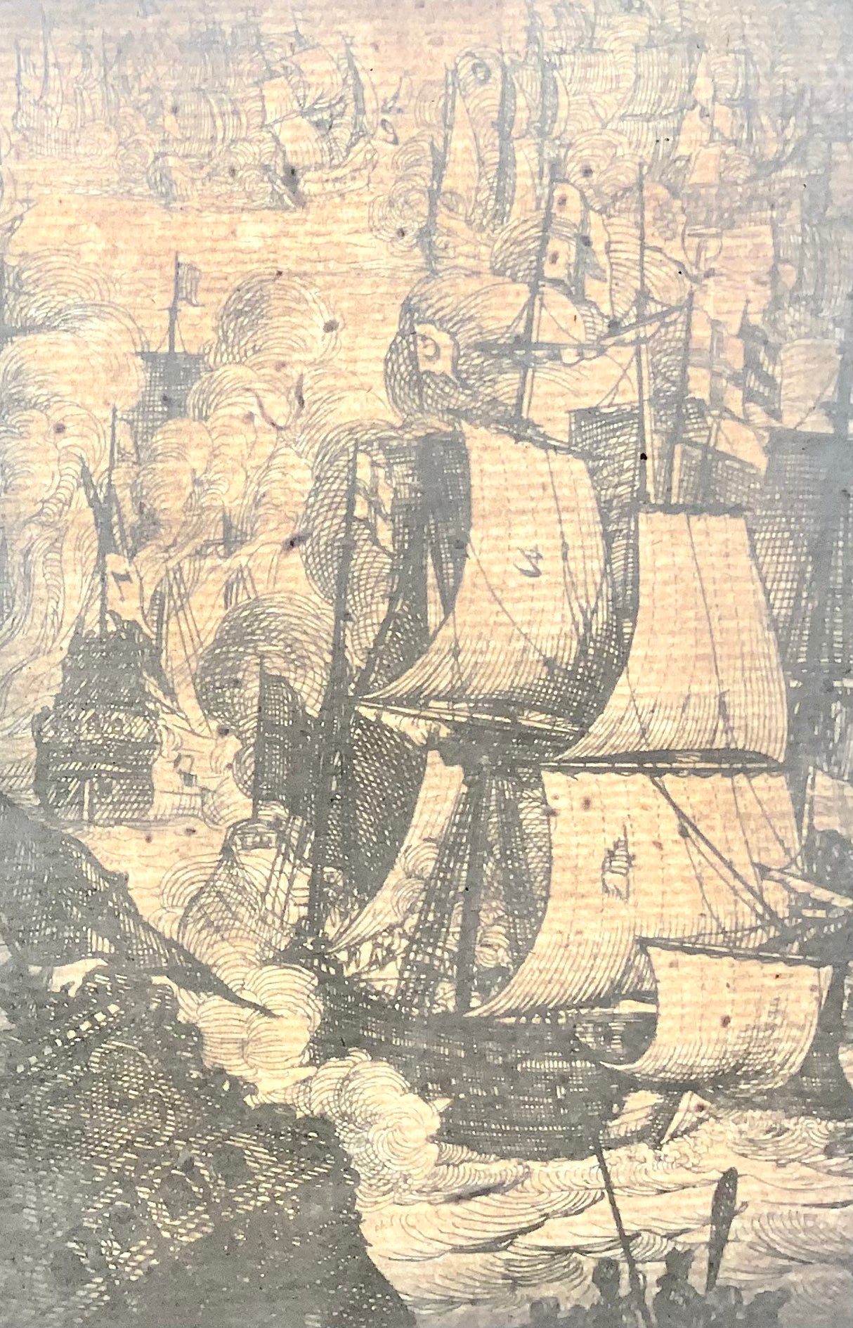 1655 Mattheus Merian, Naval Battle, First Anglo Dutch War