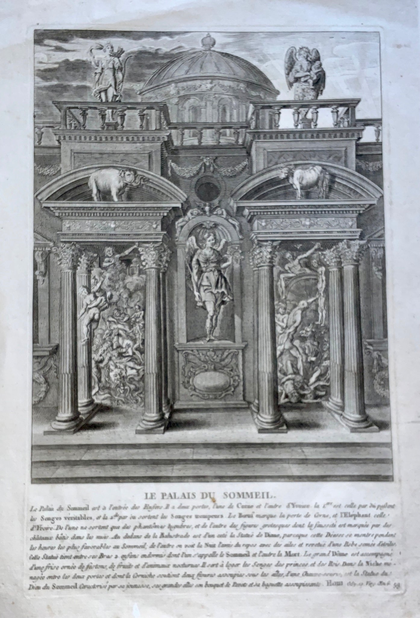 1740 Bernard Picart (1673-1733) after Deepenbieck PALACE of SLEEP