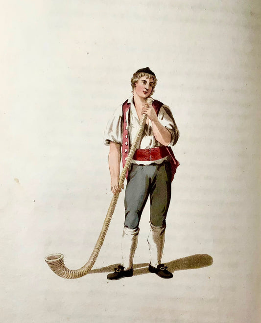 1815 Anne YOSY - Costumi e mestieri della Svizzera 2 voll. 50 col. Per favore. Libro