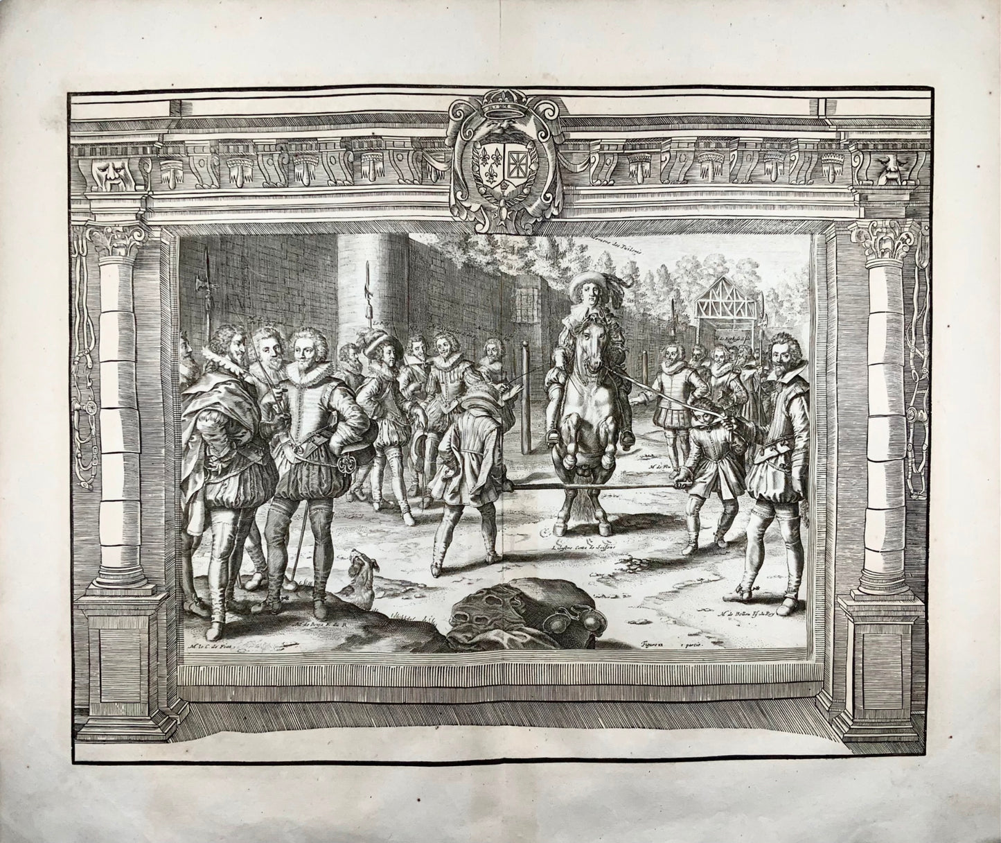 1668 Crispijn de Passe II, équitation, équitation, dressage, équitation, sport