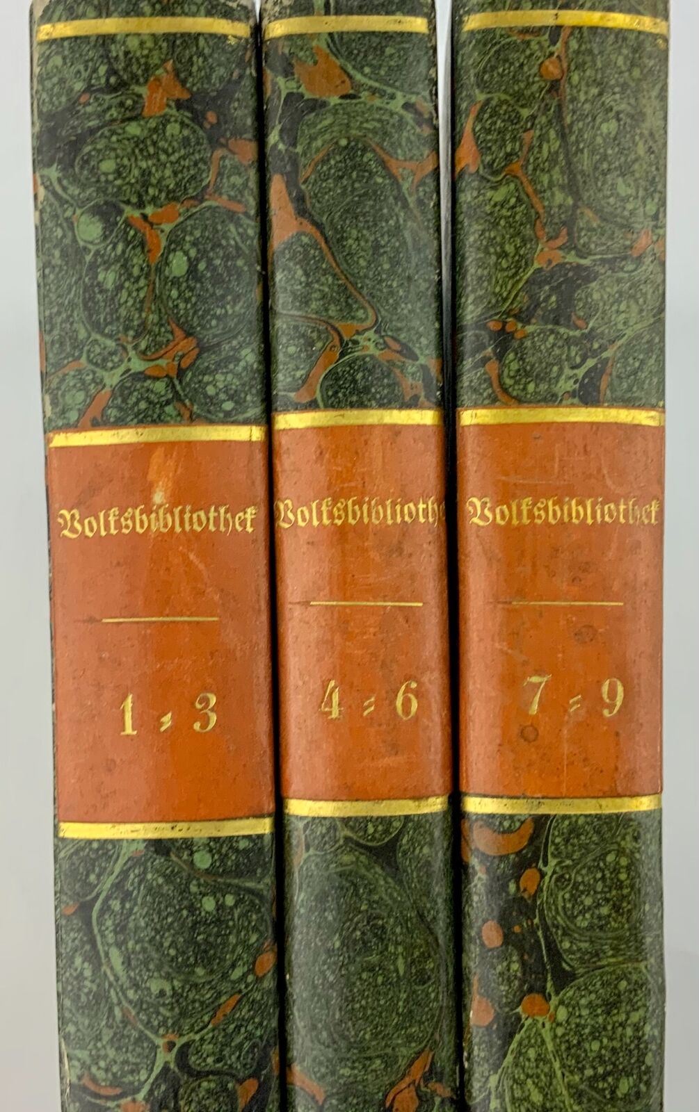 1836-44 Volks-Bibliothek, rare complete set, illustrated, Swiss magazine
