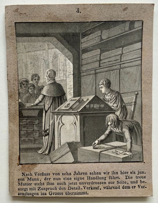 Complete: Johann Martin Usteri (1763-1827) Mutter True [Trails of Motherhood] - Caricature - Social History