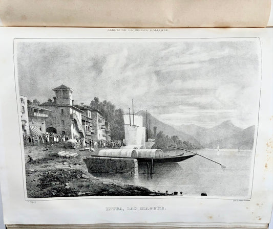 1843-4 [Periodico] Album de la Suisse Romande, 46 tavole pregiate, Svizzera, libro