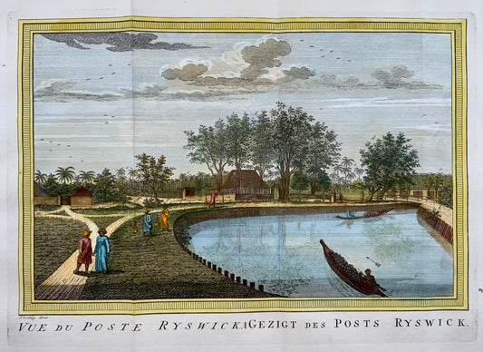 1756 J. van Schley; Indonesia, Giava, Giakarta - Vue du Poste Ryswick - Viaggio