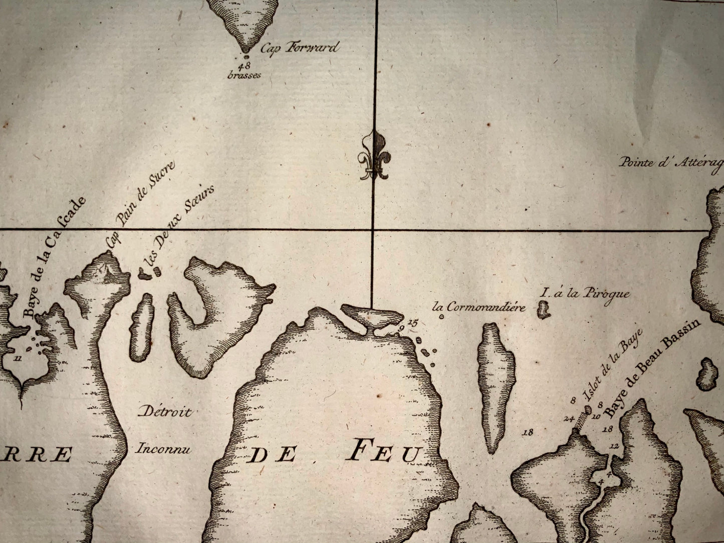 1757 Jacques BELLIN - Detroit de MAGELLAN STRAITS - Chile - Map - Travel