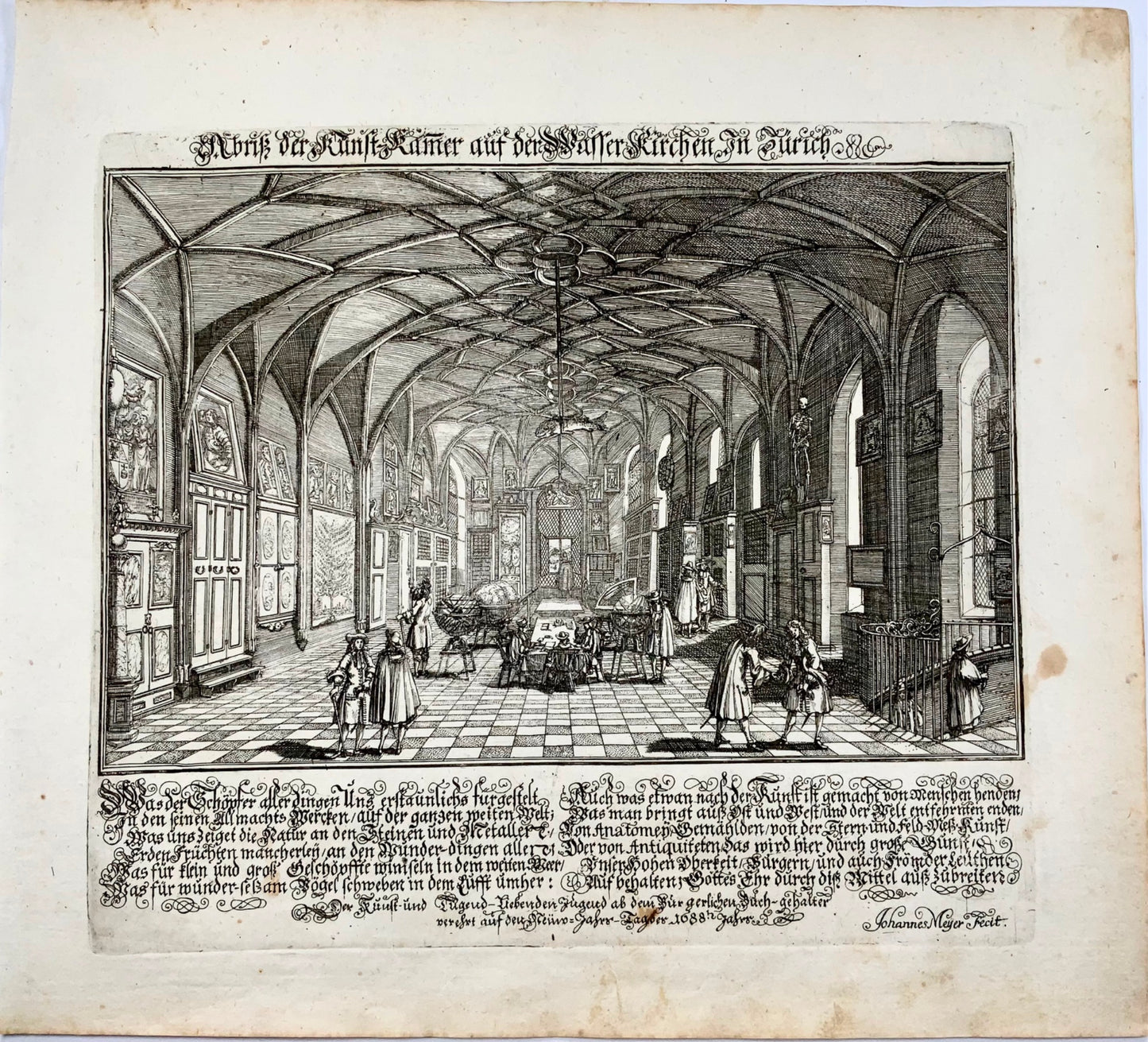 1688 Broadside, Kunst-Kammer, Musée d'art, Zurich, Suisse