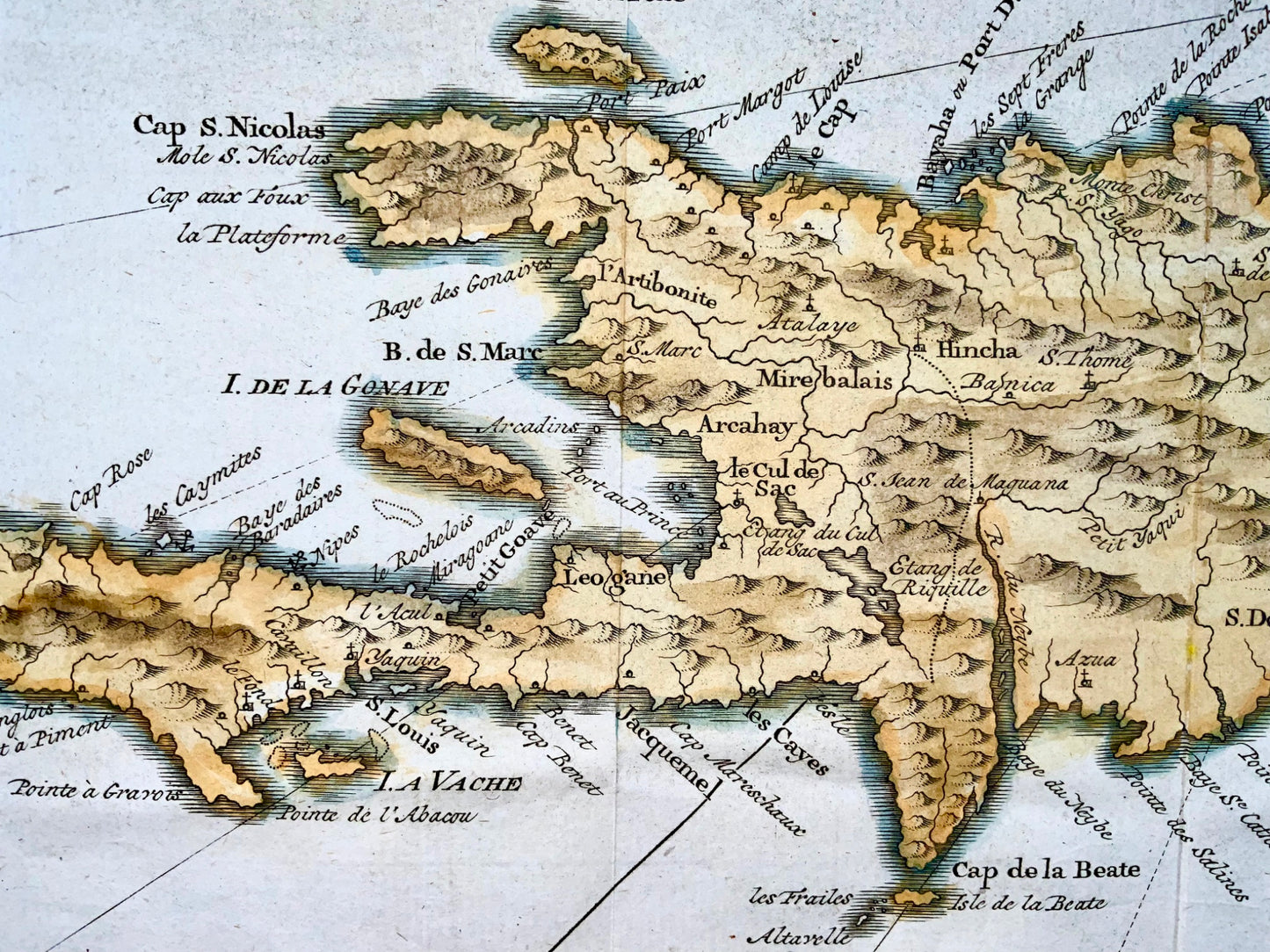 1775 A. van Krevelt; Carte de l' Isle de Saint Domingue, Hispaniola - Map