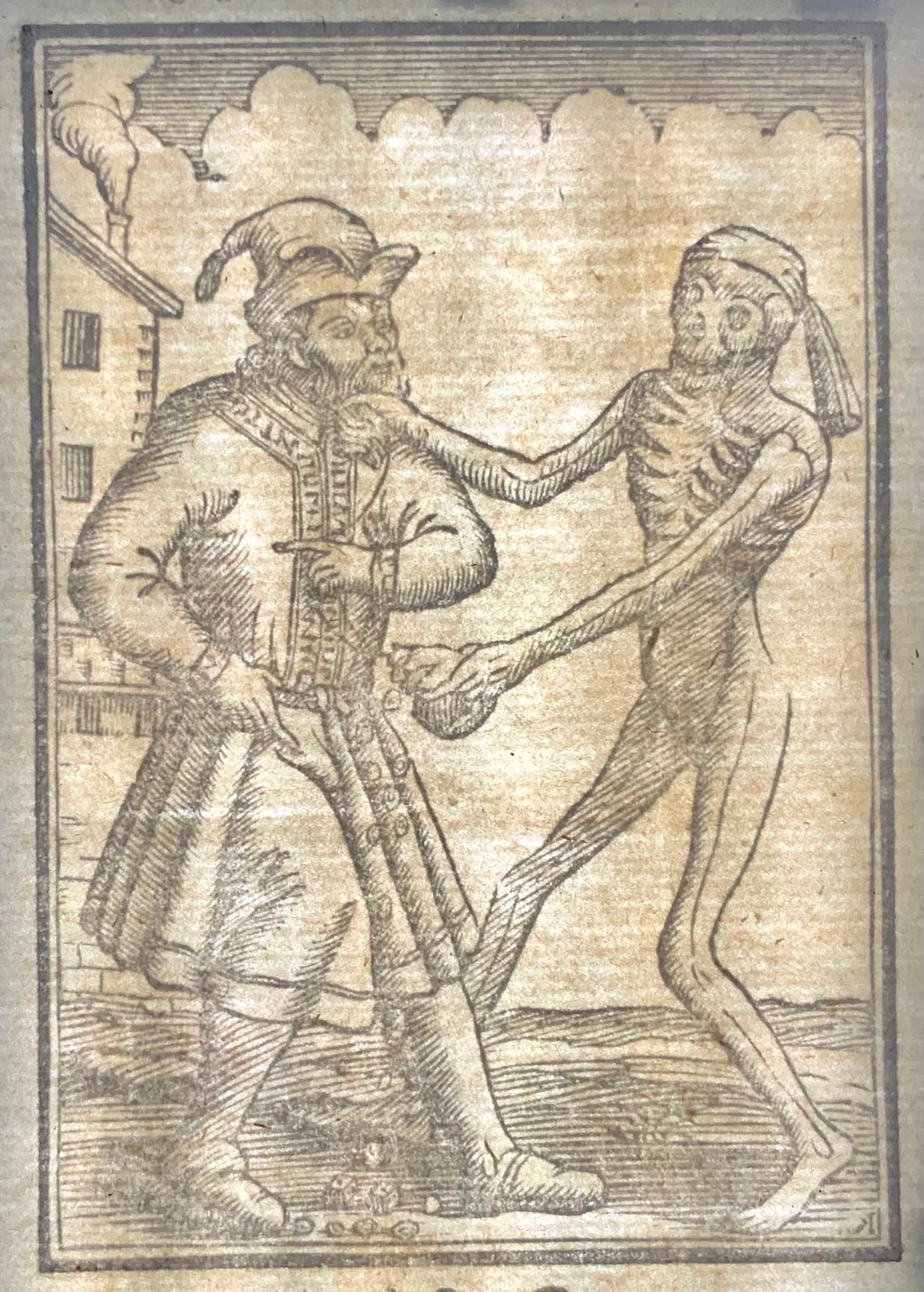 1588 [c1760] Georg Scharffenberg, danza macabra, judaica, l'ebreo