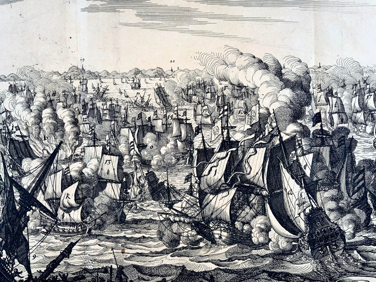 1655 Mattheus Merian, Battaglia navale, Prima guerra anglo-olandese
