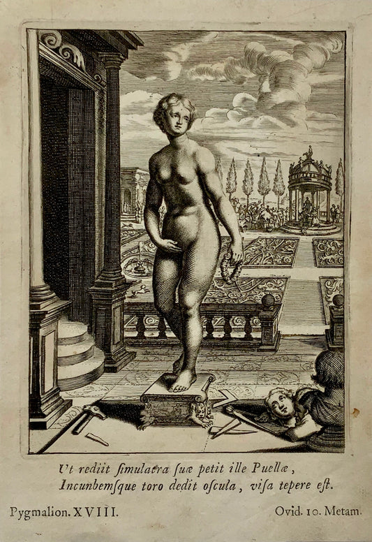 1676 A. v Diepenbeeck (1596-1675); C. Bloemaert (1603-1692) Mythology Pygmalion
