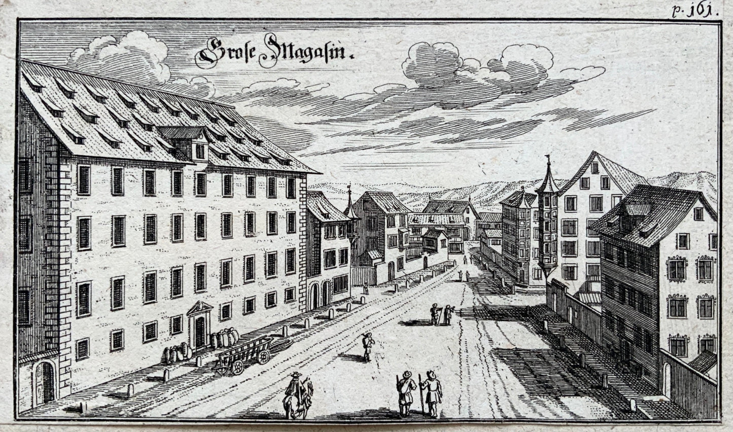 1742 Johann Melchior Füssli (1677-1736) Military Arsenal in Zurich, Switzerland