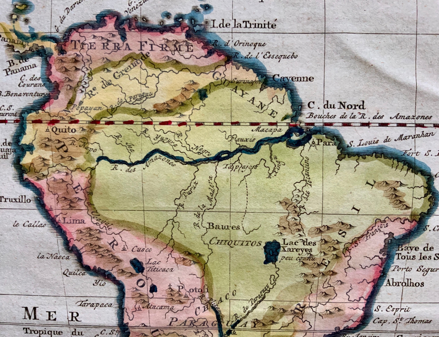 1774 Bellin; Krevelt - Amérique Meridionale - Map of South America