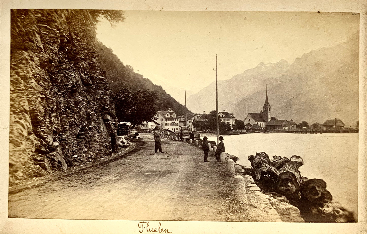 1860s Lake Lucerne, Souvenir Album, 10 very early albumen photos, Switzerland
