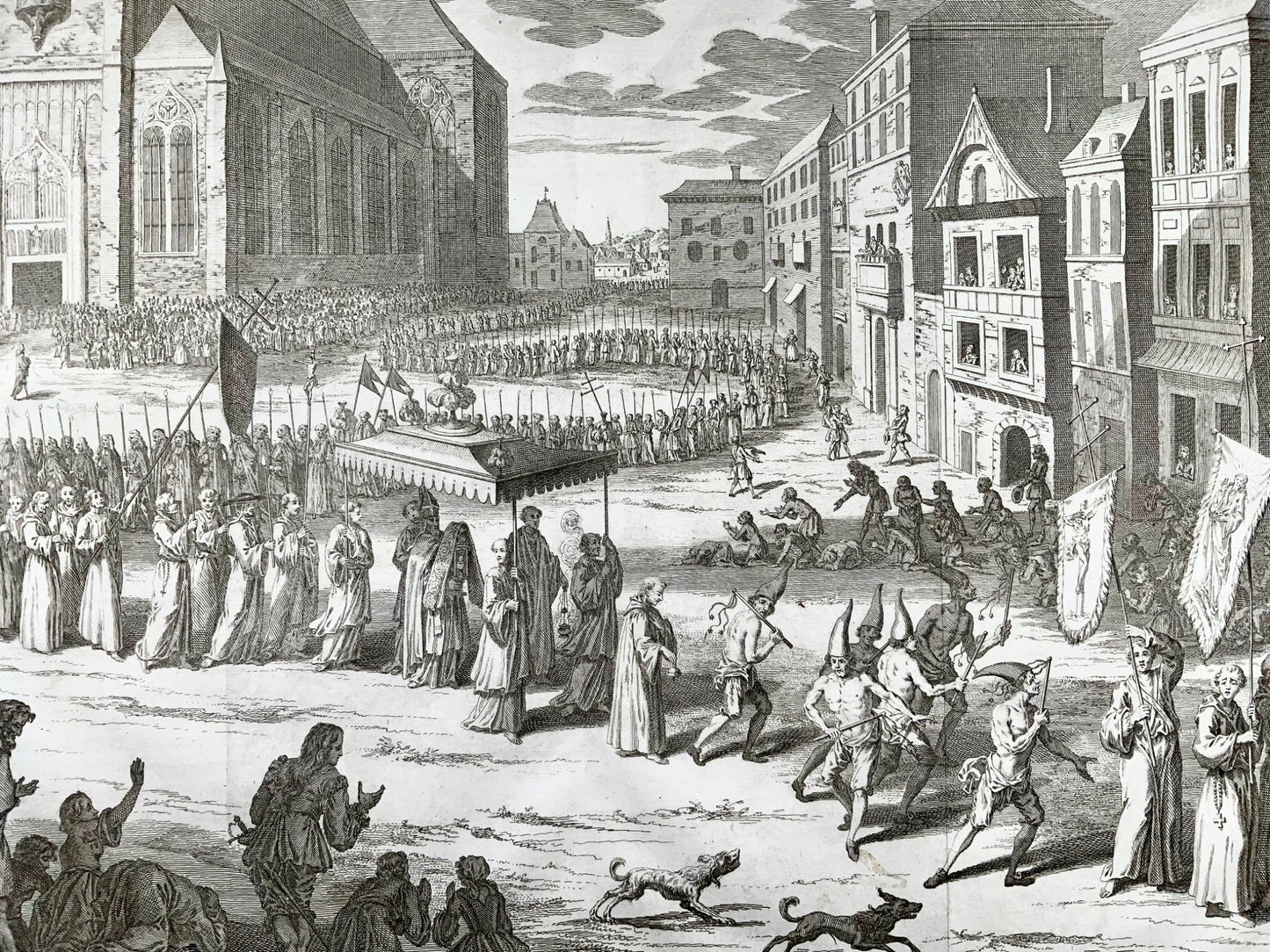 1723 Pieter Tanjé, Corteo di flagellanti, religione, cristianesimo