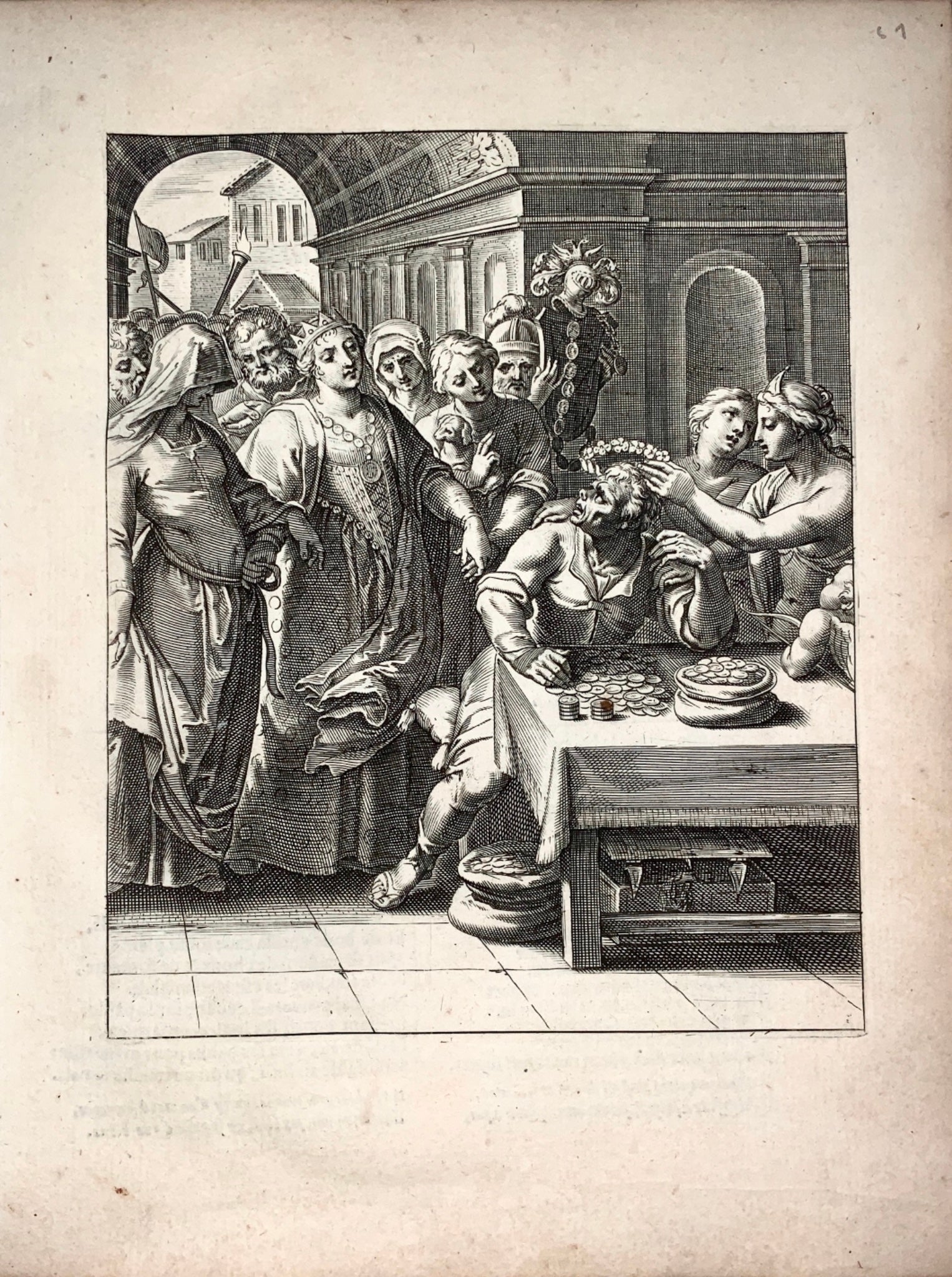 Van Veen (1556-1629) Quarto - AVARICE - Emblematica - 1612