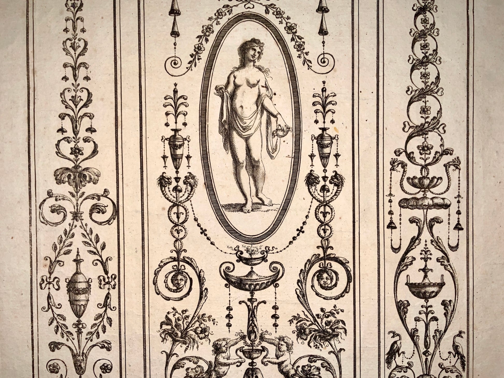 1780 Michel Angelo Pergolesi - Neo Classical Ornament - Large Folio