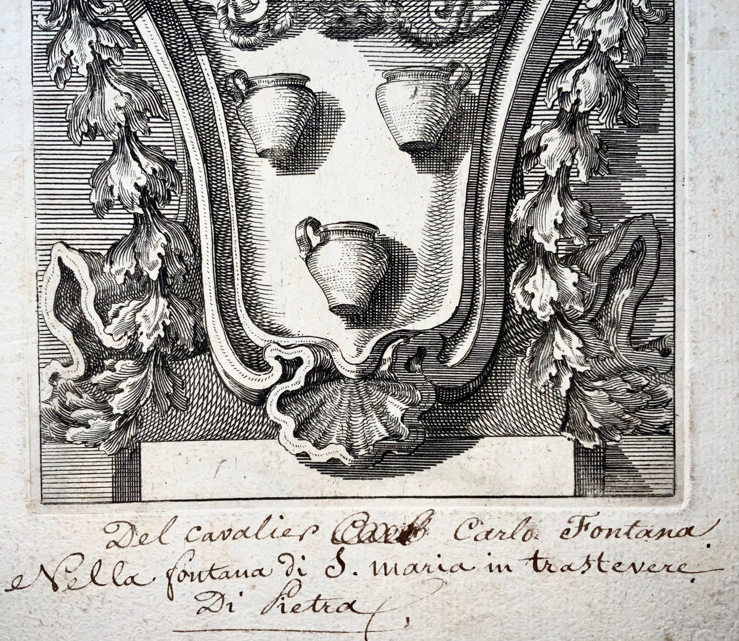 1722 Filippo Juvarra, Armoiries d'Innocent XII, arts religieux, gravure