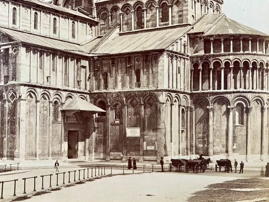 1870 Giacomo Brogi, Pisa, il Duomo, architettura, stampa all'albumina 