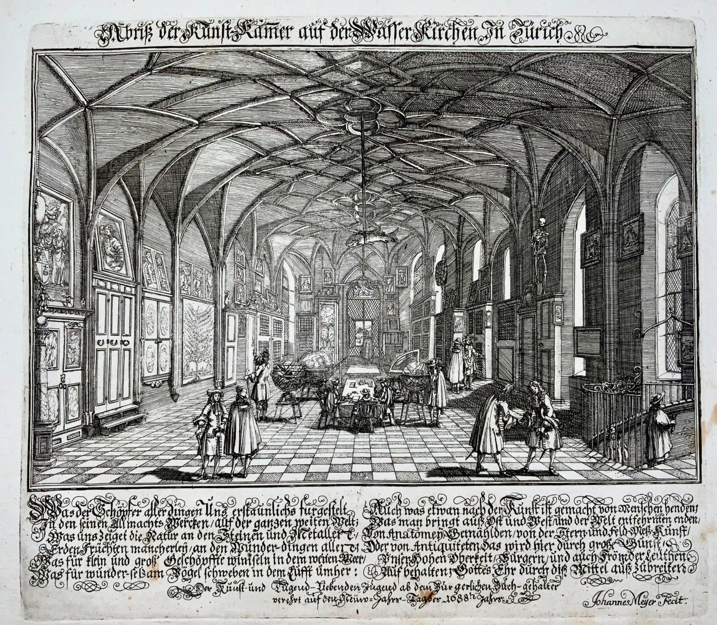 1688 Broadside, Kunst-Kammer, Musée d'art, Zurich, Suisse
