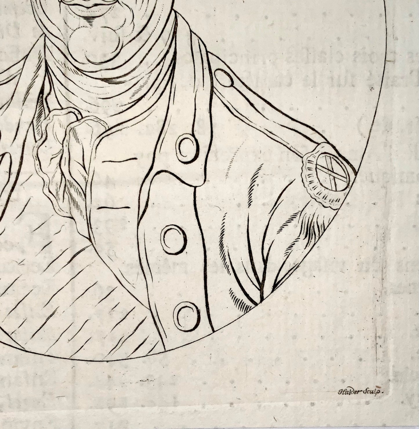 1789 Haider Sc; - Portrait of George Washington engraving