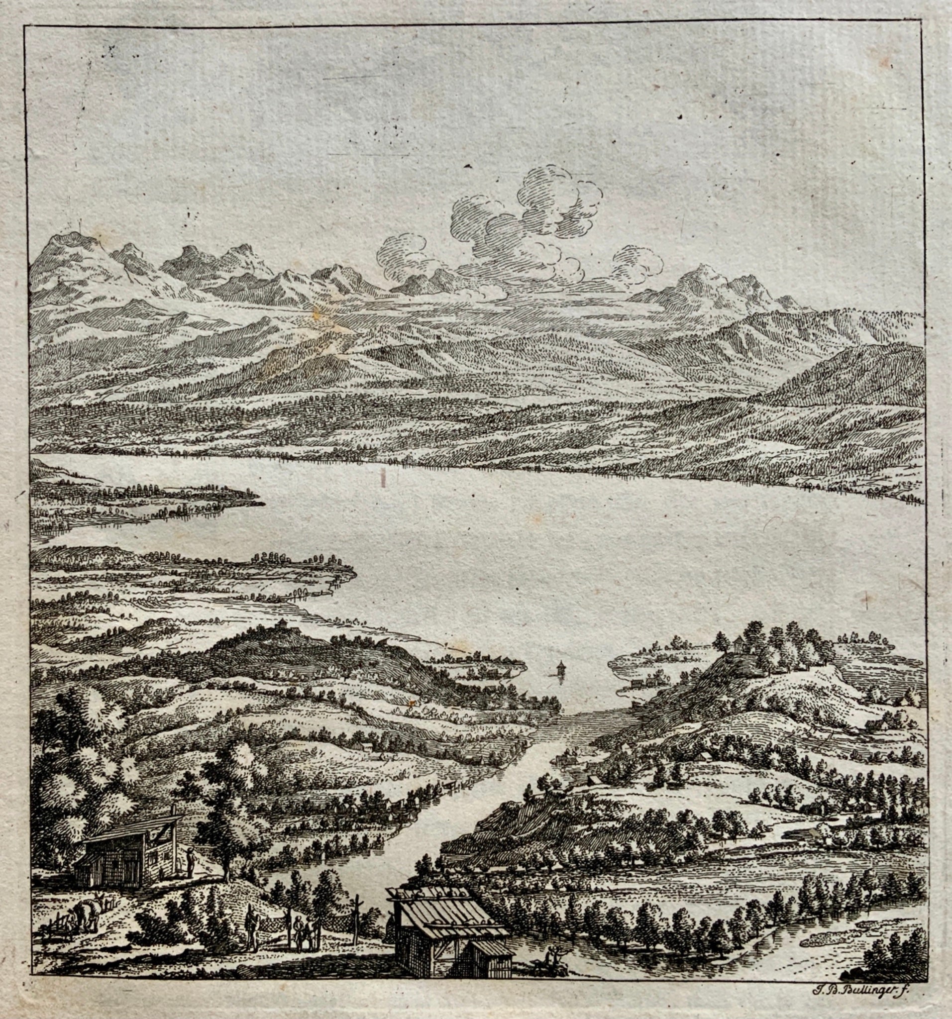 1773 [J.B. Bullinger] Zurich and its Roman Foundation - Switzerland