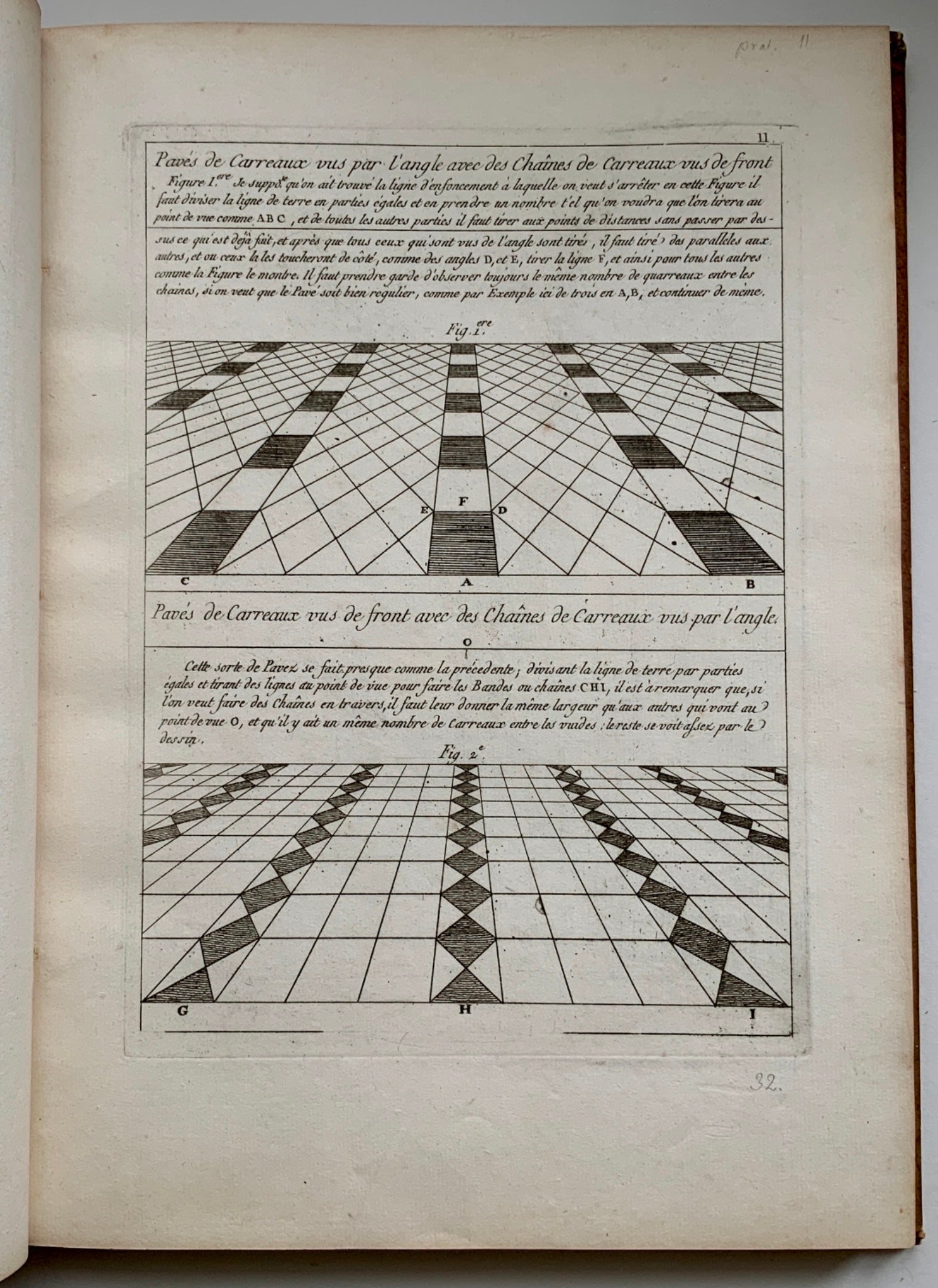 1780 c SOBRO, A. Traité de perspective à l'usage des artistes 76 plates FOLIO - Architecture, Art