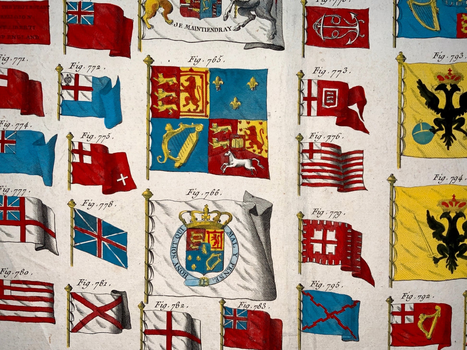 1770c Benard - Marine, Naval Pavillions [Nautical Flags] including BRITAIN