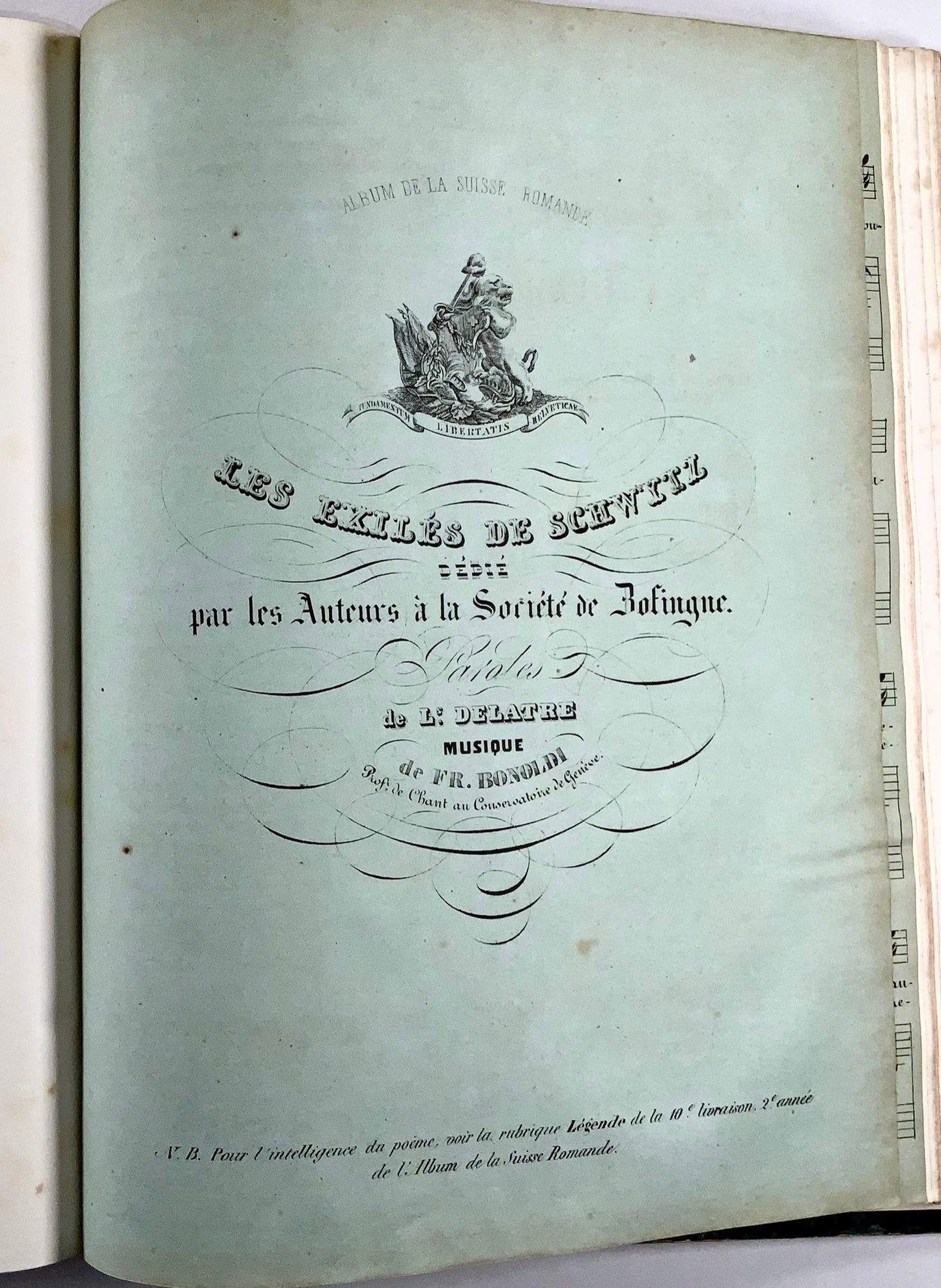 1843-4 [Periodical] Album de la Suisse Romande, 46 fine plates, Switzerland, book