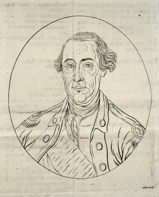 1789 Haider Sc; - Portrait of George Washington engraving
