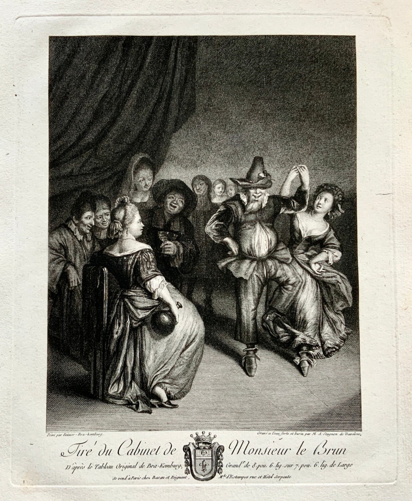 1777 Reinier Bra-kemburg; Stagnon de Travelone - The Country Dance - Folio - Art