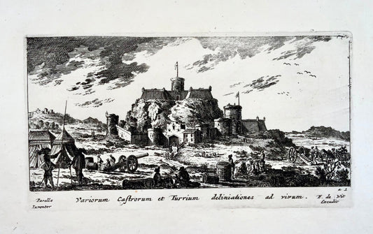 1650c F. de Wit ecc.; N. Perelle - Paesaggio romano castelli e monasteri - Classico