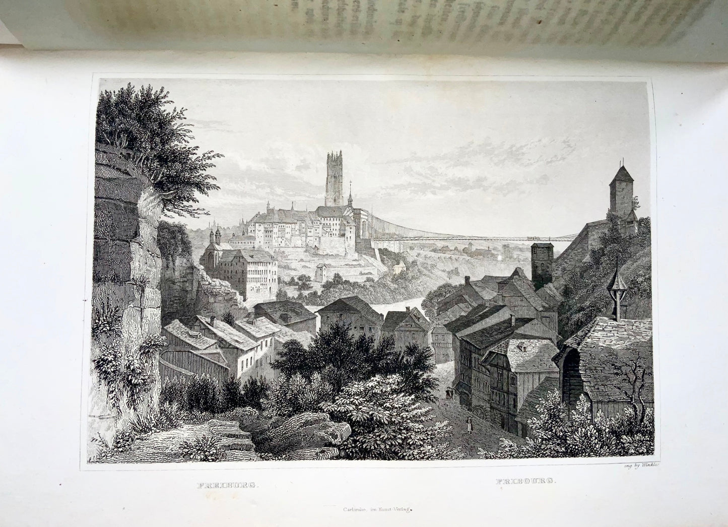 1836-8 H. Zschokke, Suisse en 85 gravures sur acier, in-4, 2 vols
