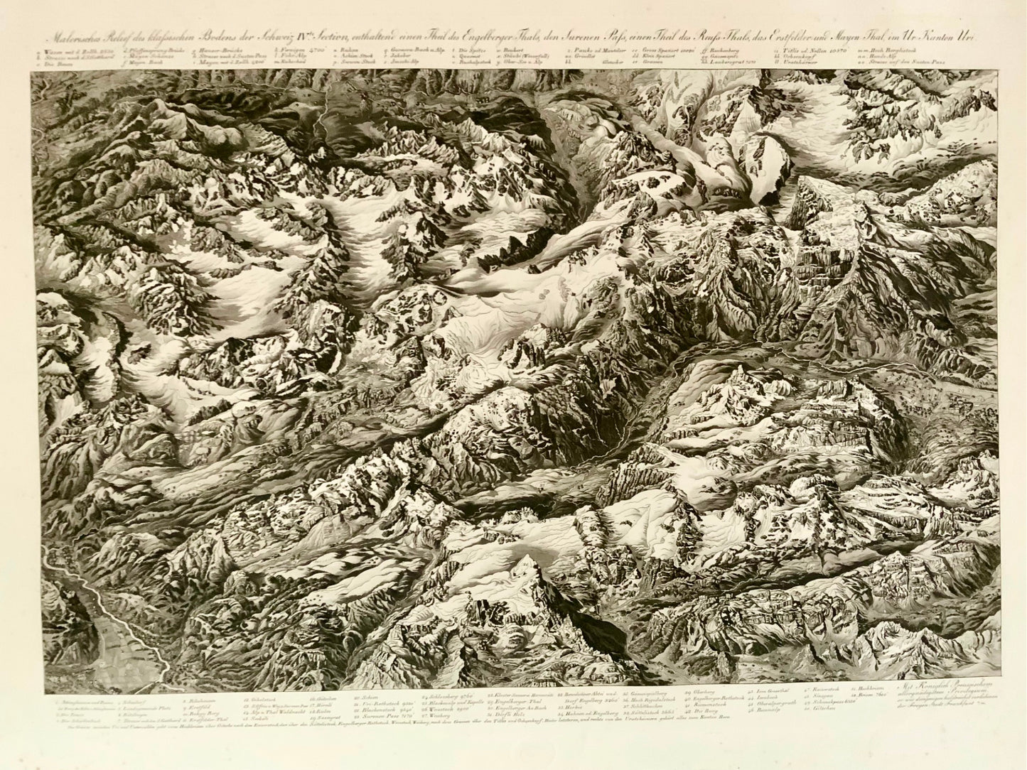 1831 Atlas of the Alps, Switzerland, Delkeskamp, 9 aquatints in card folder