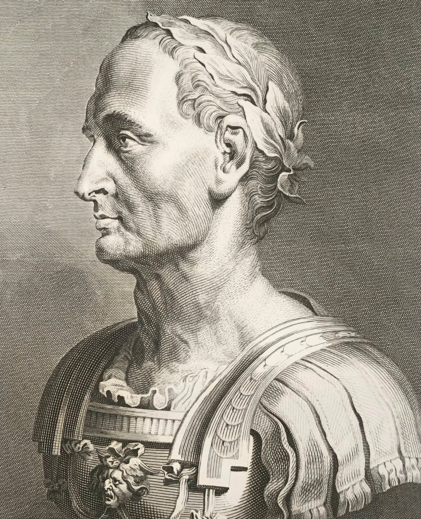 1778 Julius Caesar, fine folio after Ruben’s, Thomas Holloway, portrait, art