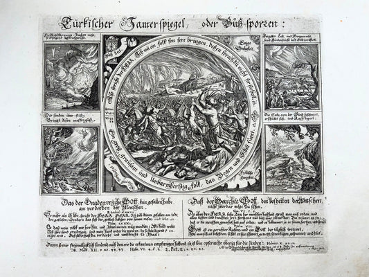 1665 Broadside, Conrad Meyer, “Türkischer Jamerspiegel” Turkish Ottoman Wars