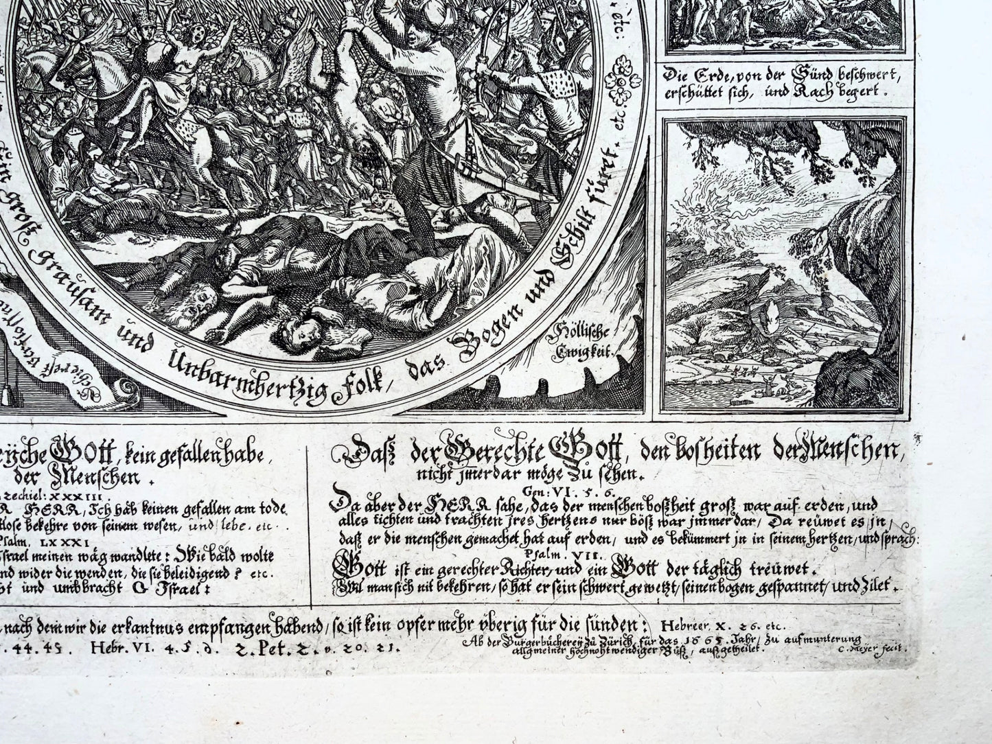 1665 Broadside, Conrad Meyer, “Türkischer Jamerspiegel” Guerre turco-ottomane
