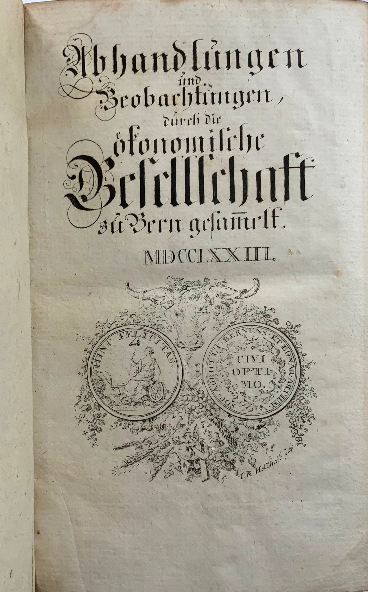 1760-73 Complete set, Economic Society of Bern, Switzerland, richly illustrated