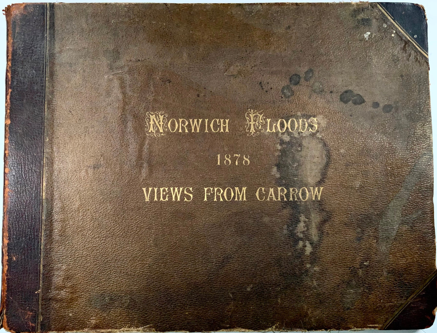 1878 Norwich, la Grande Diluvio del 1878, album fotografico, folio