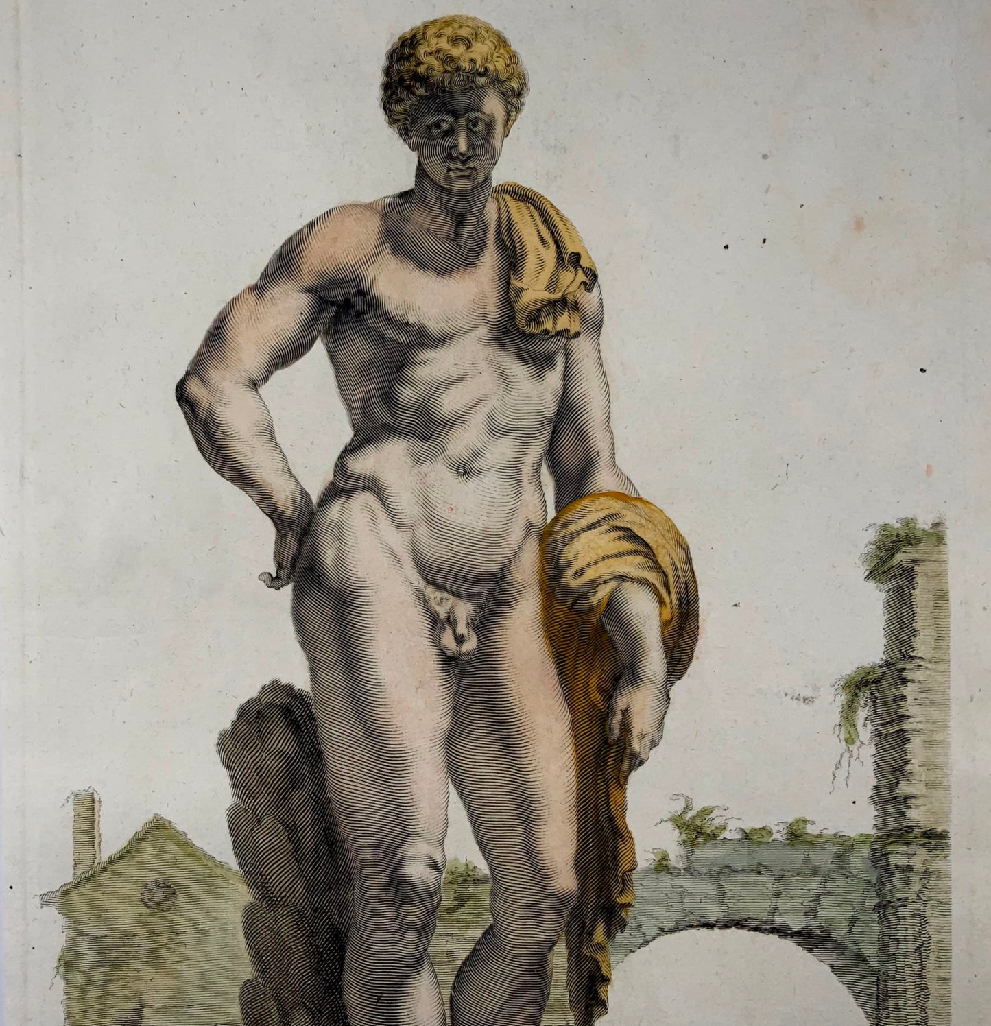 1676 Thourneysen d'après Sandrart Antinous, amoureux de l'empereur romain Hadrien 