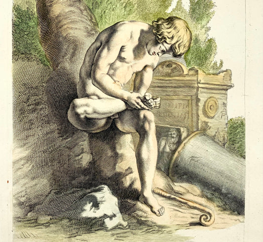 1676 J.J. Sandrart, Collin, Mythology, Corydon the shepherd
