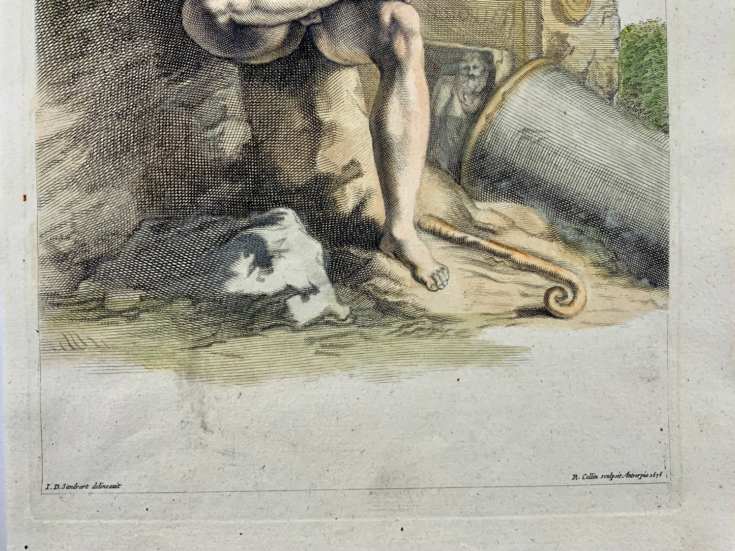 1676 JJ Sandrart, Collin, Mitologia, Corydon il pastore 